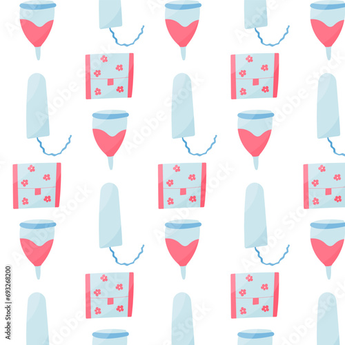 feminine hygiene tampon pad cup blood pattern