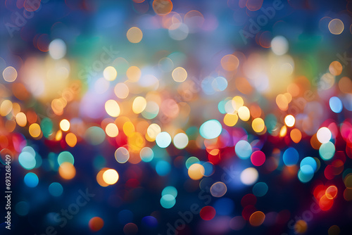 Colorful Abstract Defocused Bokeh Background