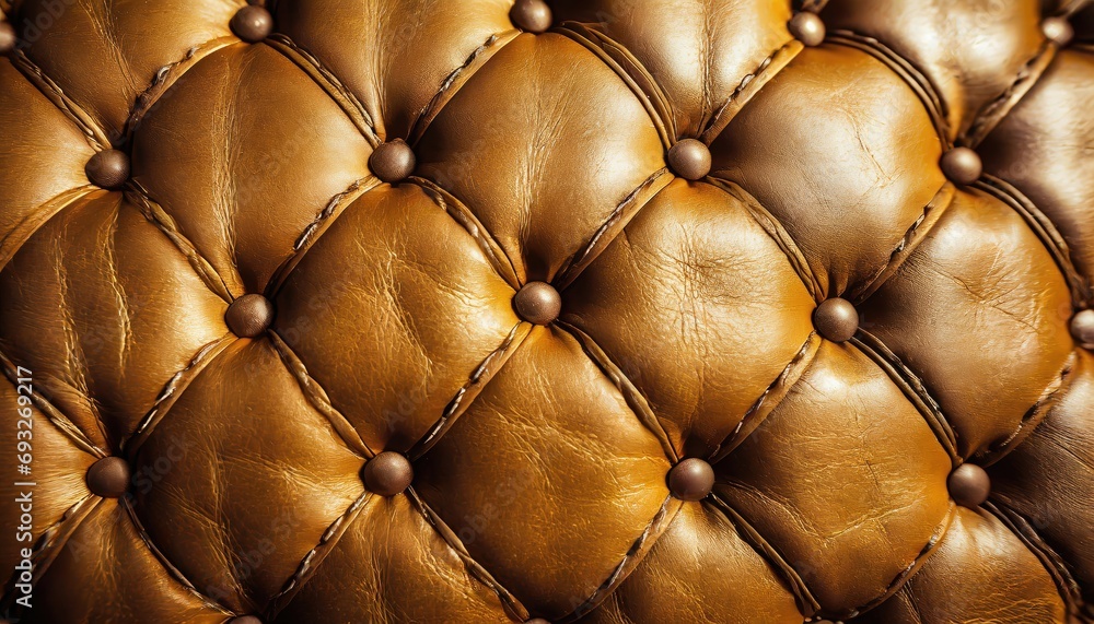 Obraz premium Brown leather upholstery texture.