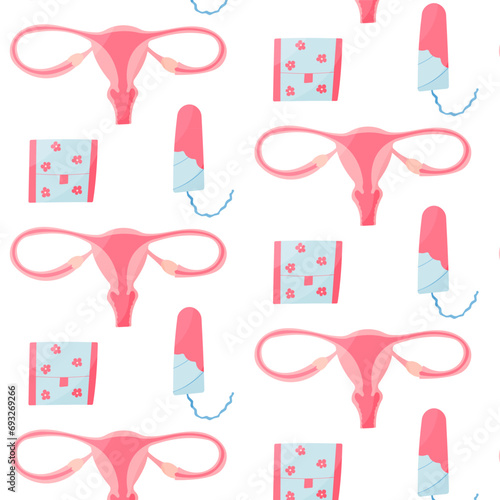 feminine hygiene uterus tampon pad blood pattern
