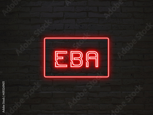 EBA のネオン文字 photo
