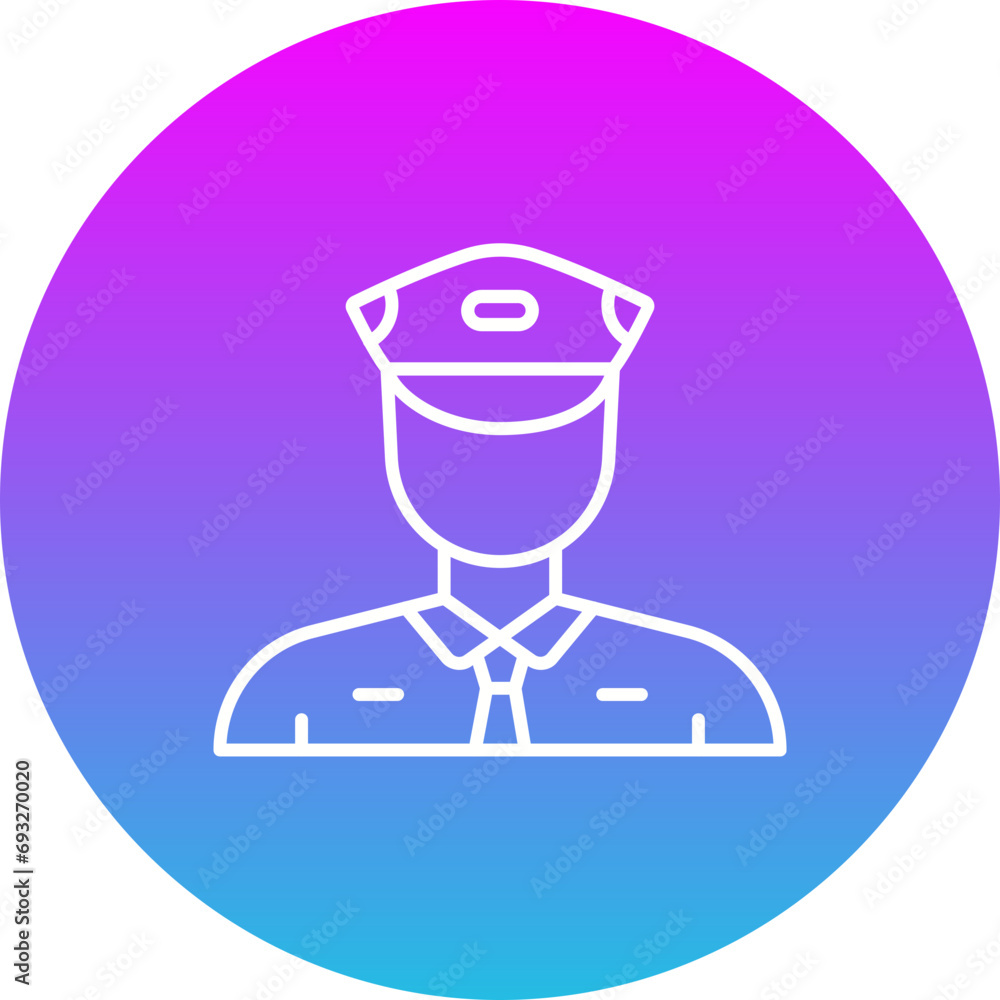 Security Guard Icon Security Guard Icon