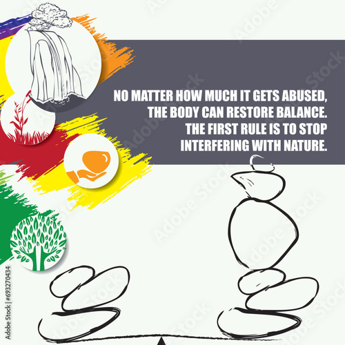 Wise thought about restoring balance