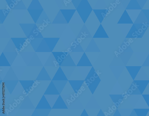 三角の幾何学模様の背景素材　青
