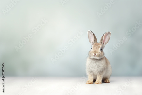 Enchanting Rabbit in Pastel Haven  Radiating Absolute Adorableness