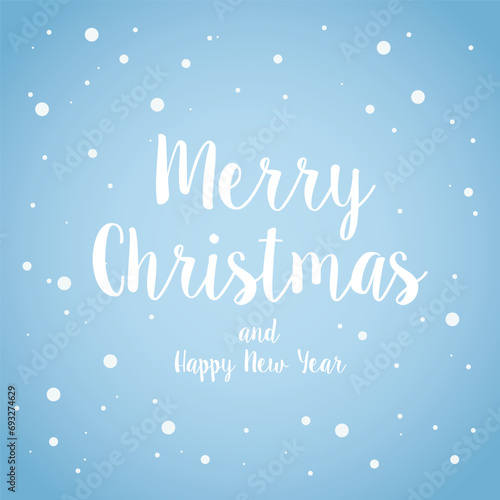 Merry Christmas and Happy New Year. Christmas greeting card