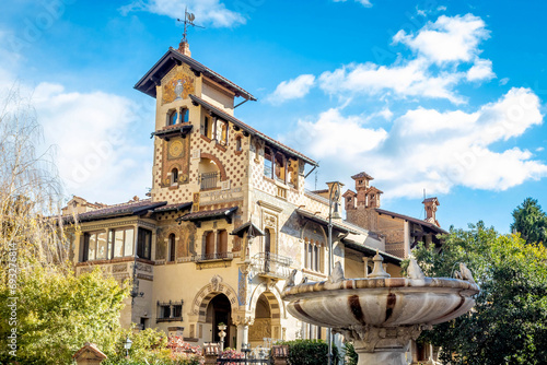 The fairy Villa on Piazza Mincio in the Quartiere Coppede