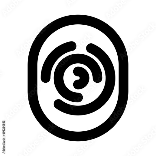 Fingerprint Line UI Icon