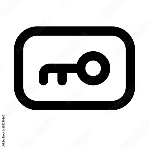 Key Card Line UI Icon