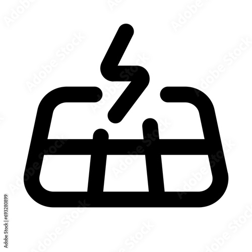 Solar Panel Line UI Icon