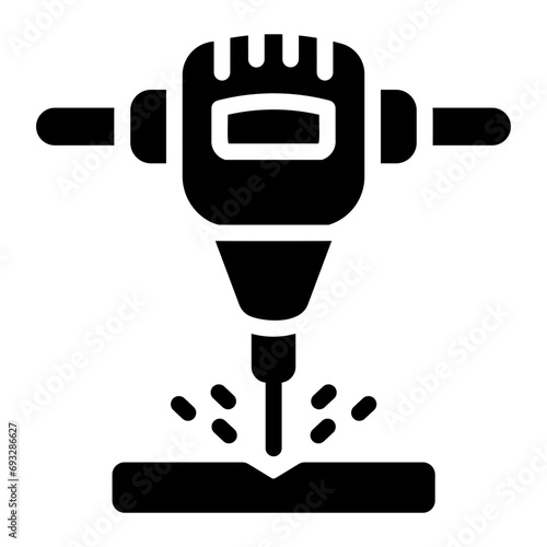 jackhammer Solid icon