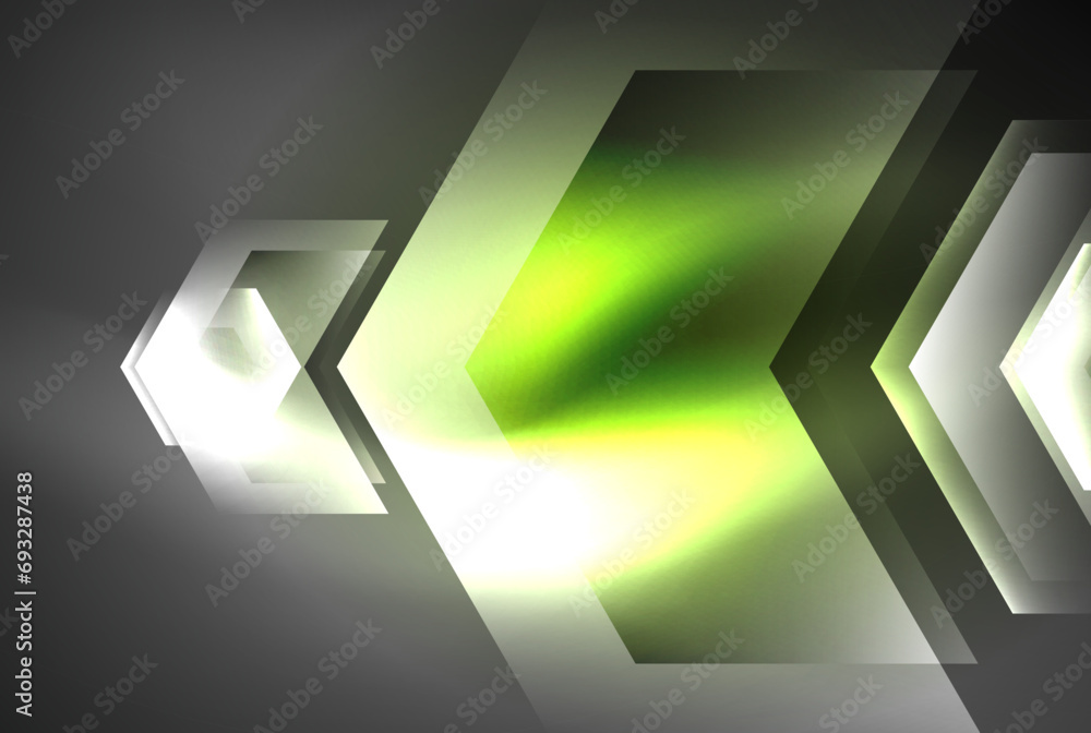 Arrow hexagon neon light glowing shapes background. Vector illustration For Wallpaper, Banner, Background, Card, Book Illustration, landing page Arrow hexagon neon light glowing shapes background. Vector illustration For Wallpaper, Banner, Background, Card, Book Illustration, landing page