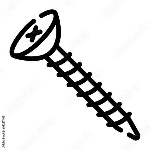 screw Line Icon