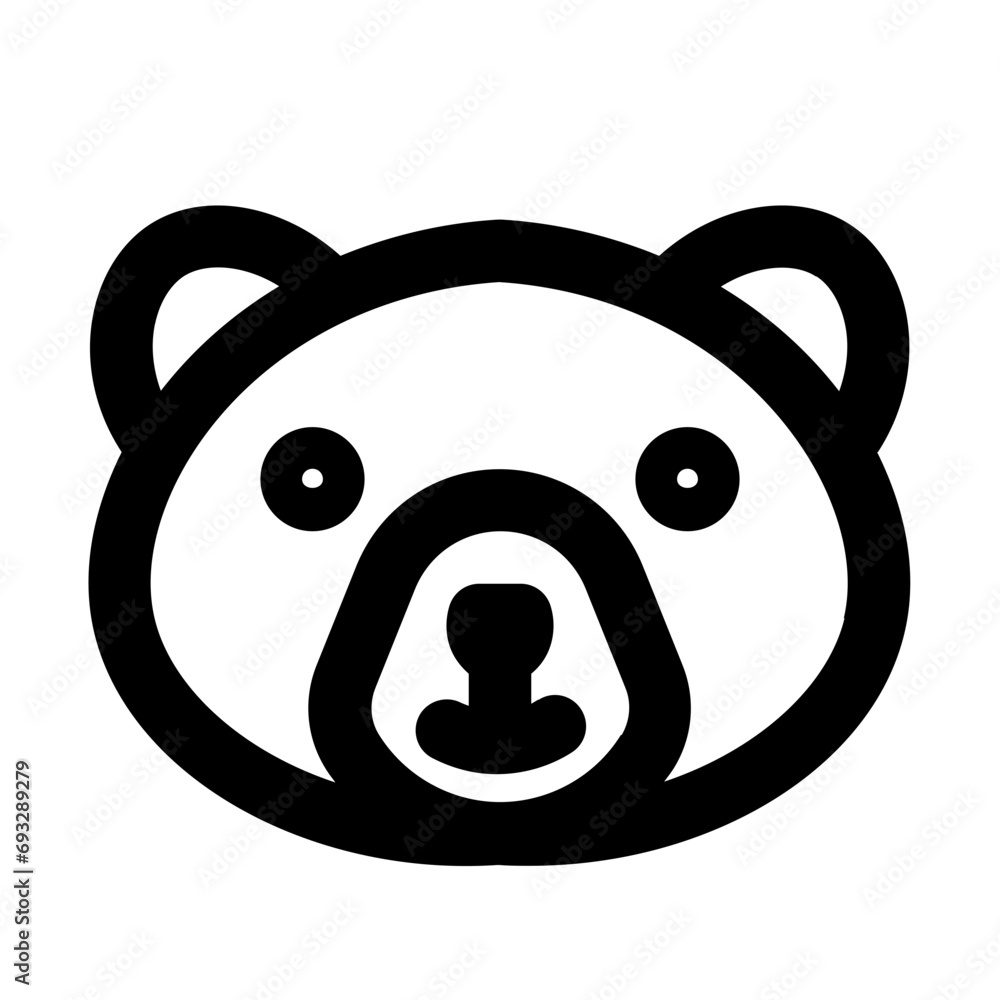 Bear Line UI Icon Bear Line UI Icon