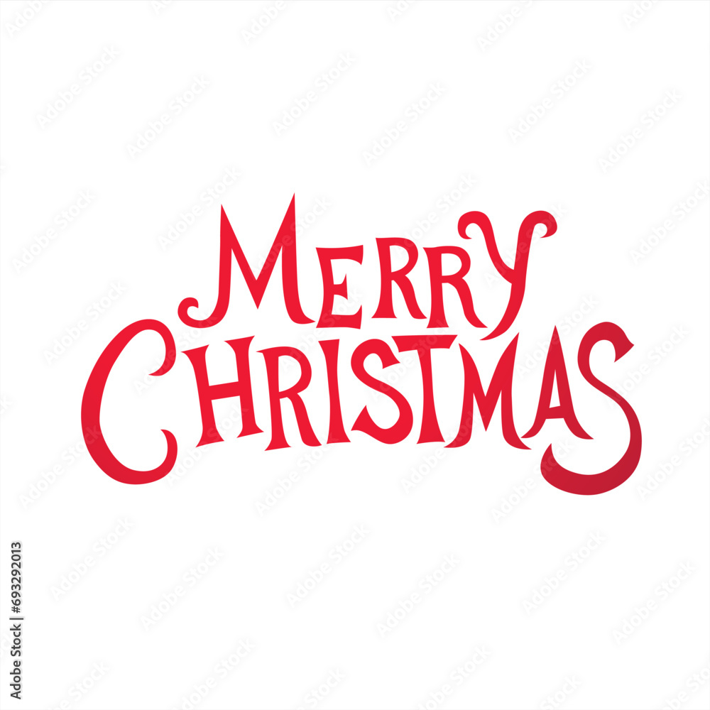 Merry christmas lettering isolated on white background Merry christmas lettering isolated on white background