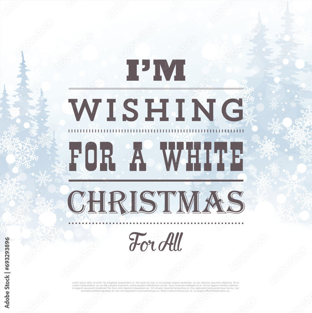 Obraz premium Merry Christmas and Happy New Year text lettering for greeting card.