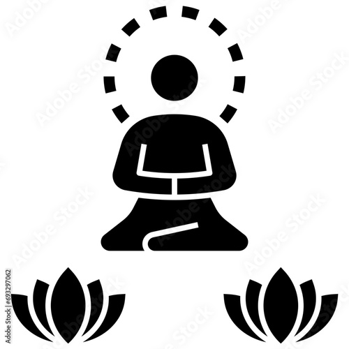 chanting glyph style icon