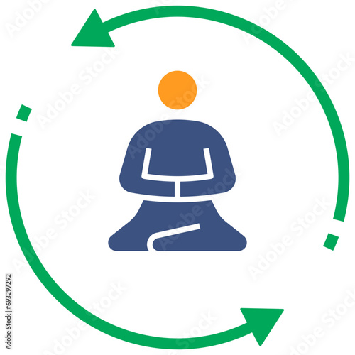meditate color style icon