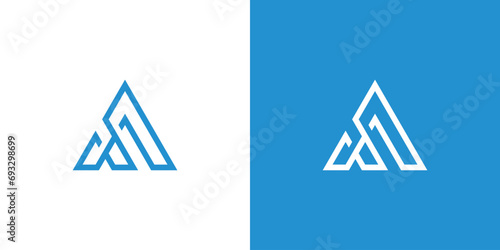 letter F to form triangle. simple and attractive triangle logo