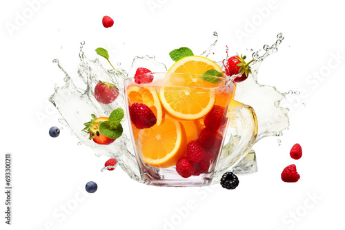 fruit Tea on a white background isolated PNG