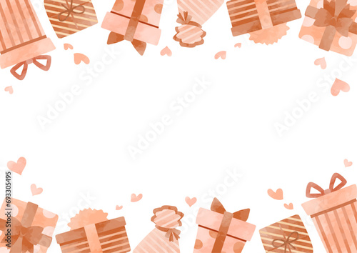 バレンタインのギフトフレーム