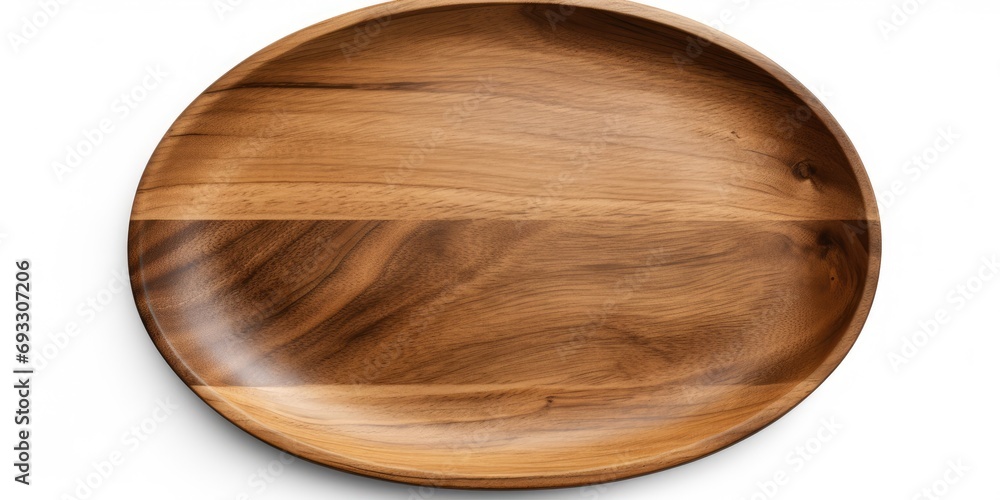Wooden plate without contents, isolated on white background, has ample space for copy and branding. Suitable for product display montage. Vintage-style concept. Clipping path included. Wooden plate without contents, isolated on white background, has ample space for copy and branding. Suitable for product display montage. Vintage-style concept. Clipping path included.