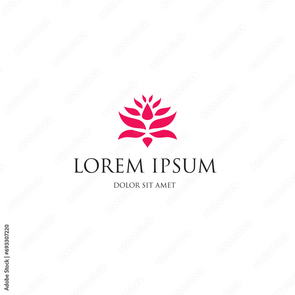 flower abstract corporate logo identity, vector illustration flower abstract corporate logo identity, vector illustration