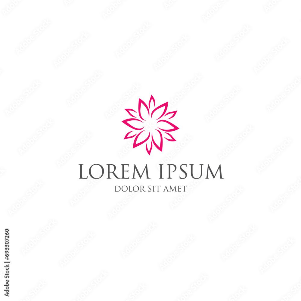 flower abstract corporate logo identity, vector illustration flower abstract corporate logo identity, vector illustration