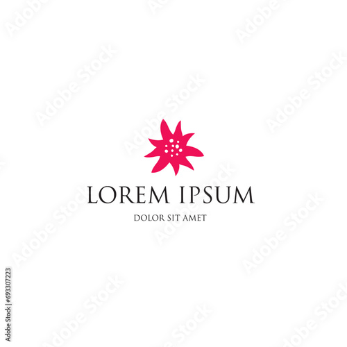 Fototapeta Naklejka Na Ścianę i Meble -  flower abstract corporate logo identity, vector illustration