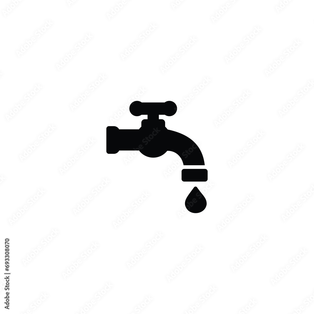 water droplets from faucets Icon Vector for web site Computer and mobile app water droplets from faucets Icon Vector for web site Computer and mobile app