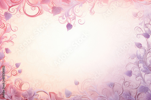 Template design for a Valentine's Day card in a romantic and elegant style © Venka