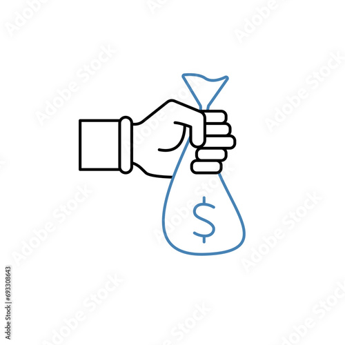 gambling concept line icon. Simple element illustration. gambling concept outline symbol design.