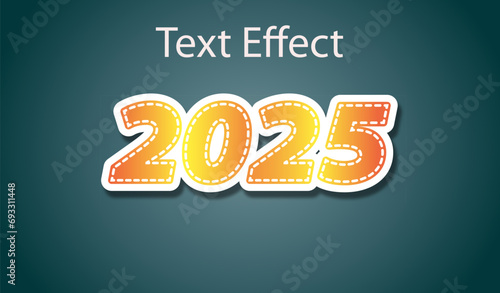 text effect font  3dtext editable vector 2025