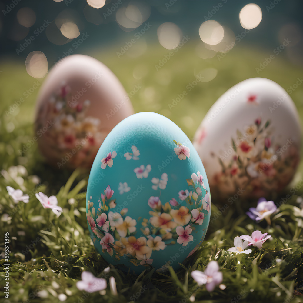 Easter Egg Decoration: Celebrating the Joyful Spring Holiday with Decorative Eggs and Seasonal Cheer