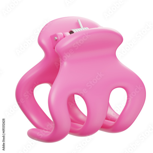Hair Claw Clip 3D Icon