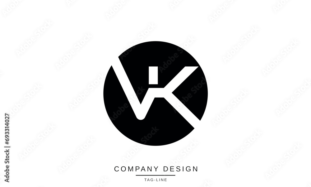 KV, VK, Abstract Letters Logo Monogram KV, VK, Abstract Letters Logo Monogram