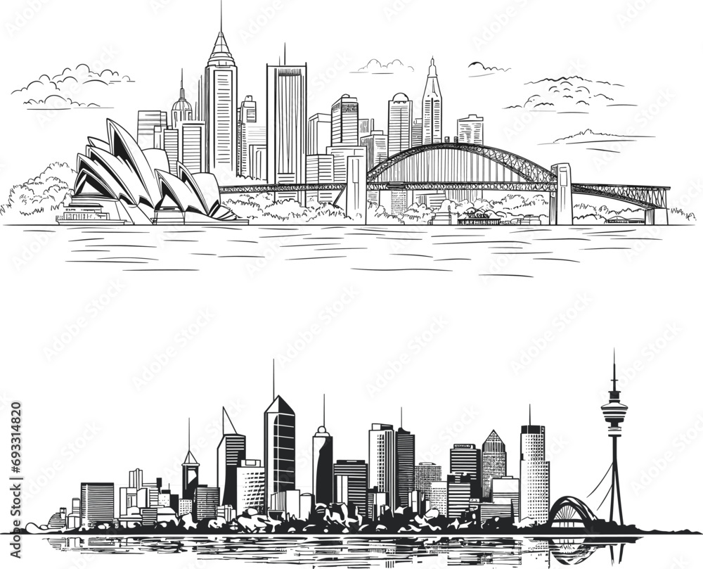 Obraz premium sydney city skyline