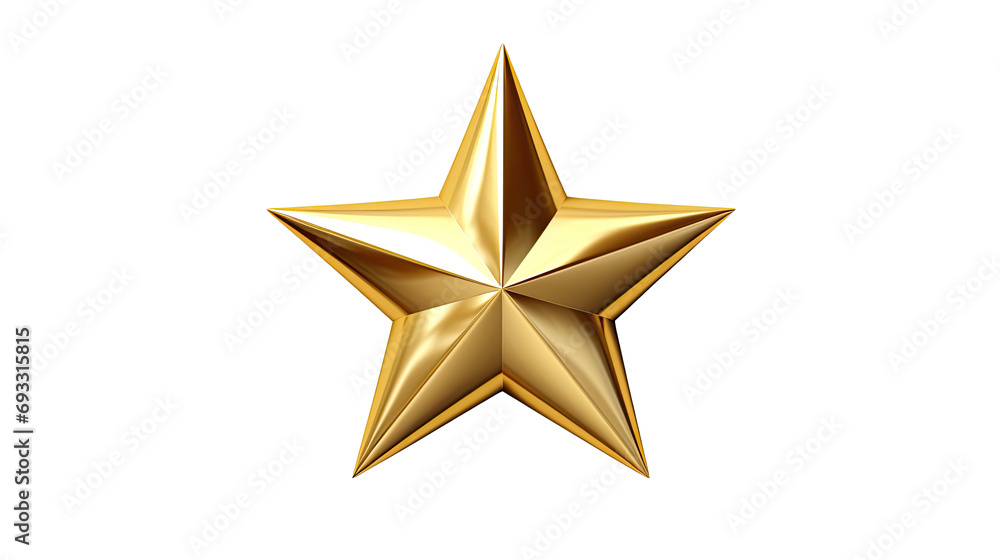 Fototapeta premium star Christmas. Holiday Christmas background with festive decoration. isolated on clear png background and transparent background, AI generative. 
