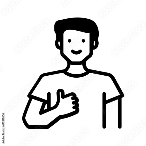 Solid black icon for Certain