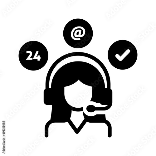 Solid black icon for Assistance