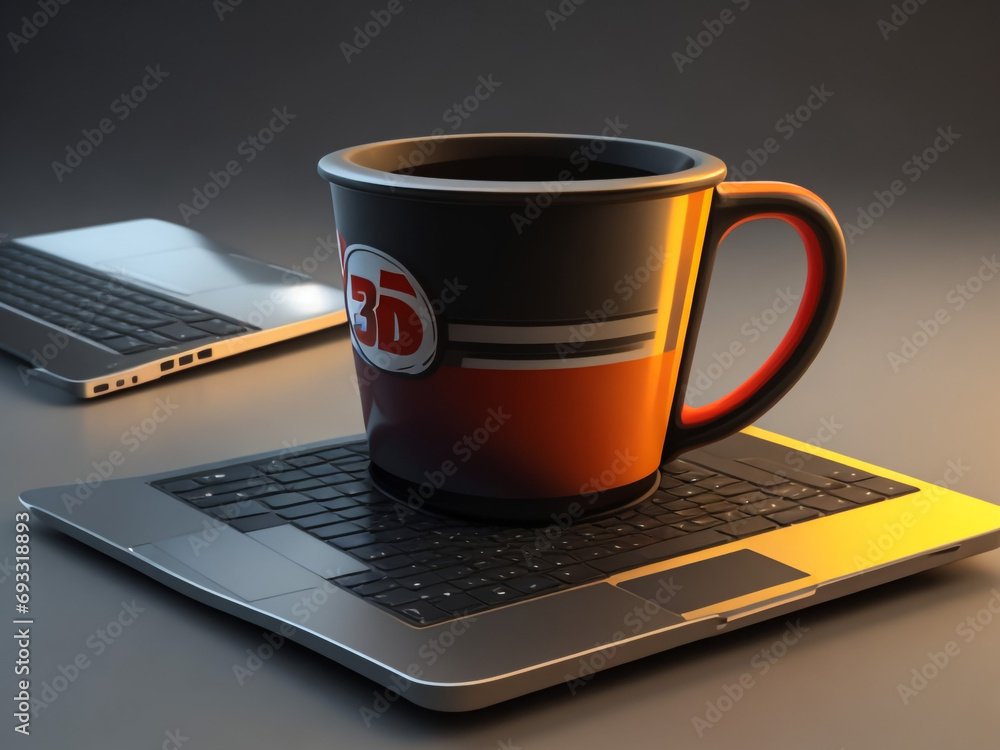 Cropped shot of mock up digital tablet with keyboard, coffee cup and pens on wooden table Cropped shot of mock up digital tablet with keyboard, coffee cup and pens on wooden table