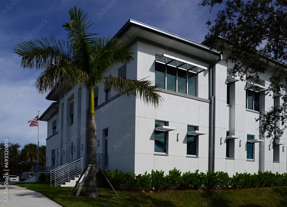 Fototapeta premium Fire Station in Downtown Marco Island Florida