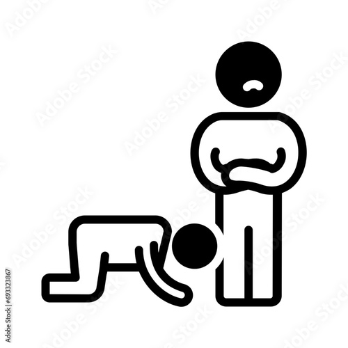 Solid black icon for Compliance