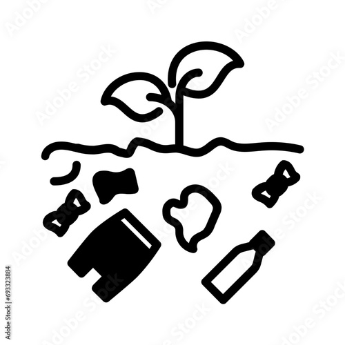 Solid black icon for Contamination
