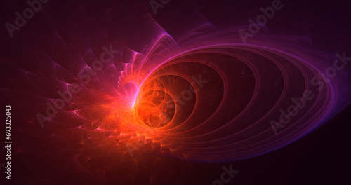 3D manual rendering abstract space and nebula background 