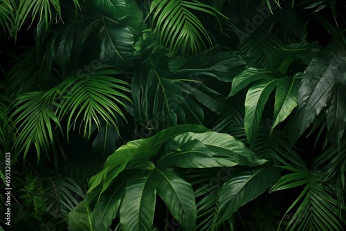 Tropical leaves background   Natural green leaves background   Tropical leaves background