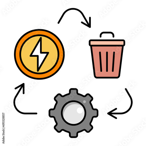 Waste To Energy  Icon