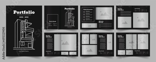 Architecture portfolio design or interior portfolio template