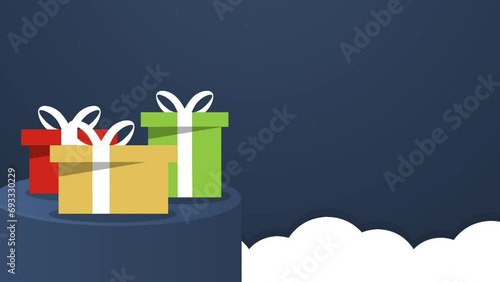  Backround gift box animation photo