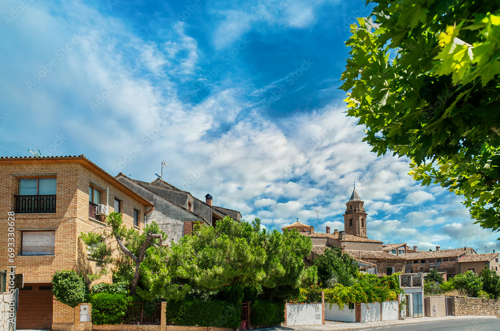 Adahuesca is a Spanish municipality in the Somontano de Barbastro region in the province of Huesca, Aragon. It is located at the foot of the southern slope of the Sierra de Guara.